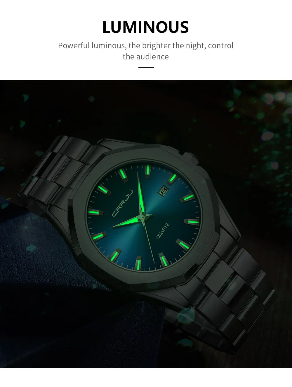 Watches for Men Classic with Date Business Dress Luxury Waterproof Luminous Mens Wrist Watch Analog Stainless Steel Men Watch