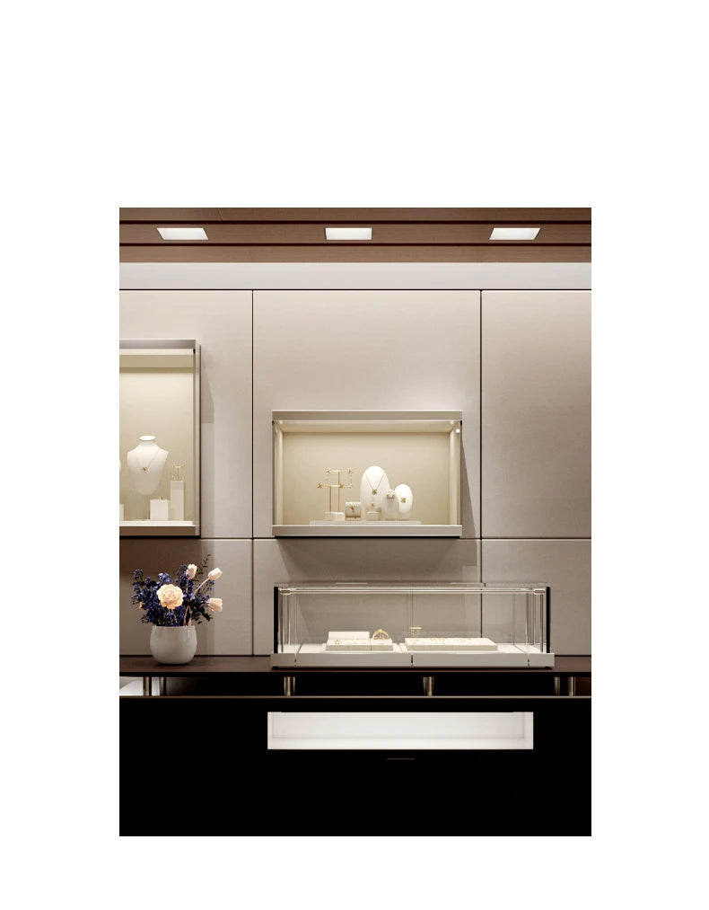 Oirlv Fashion Microfiber Jewelry Display Organizer Props Ring Pendant Necklace Holder Jewelry Rack Display Stand Sets Showcase