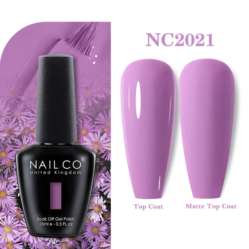 NAILCO 283Colors Gel Nail Polish Top Base Vernis Semi Permanent UV Gel Varnish Nails Art Varnish Hybrid Manicure