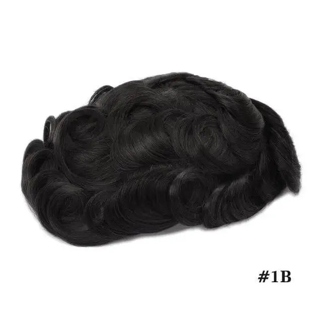 Hot Sale Toupee Wigs Human Hair For Men 0.12-0.14mm Skin Hair Prosthesis Man 6" Men's Capillary Prosthesis Soft Mens Hair System