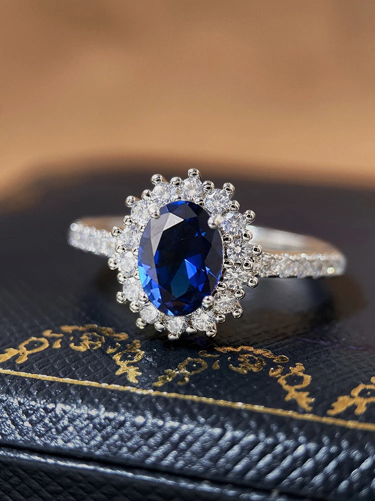 925 Sterling Silver Classic Gorgeous Queen Crown Zircon Ring For Women Engagement Wedding Luxury High Quality Fine Jewelry