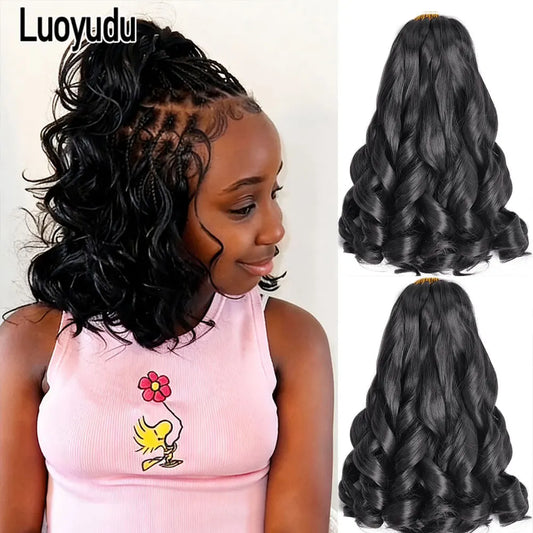 12 Inch French Curls Crochet Braids - Pre-Stretched Synthetic Hair