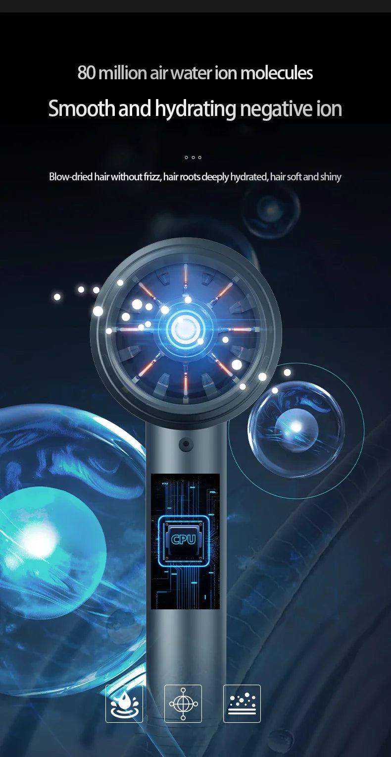 Professional hair salon use hair dryer with high speed, quick drying, ionized heat protection function. For home use and hotel