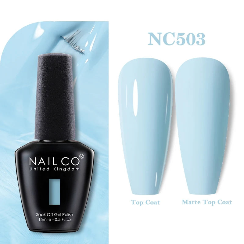 NAILCO 283Colors Gel Nail Polish Top Base Vernis Semi Permanent UV Gel Varnish Nails Art Varnish Hybrid Manicure