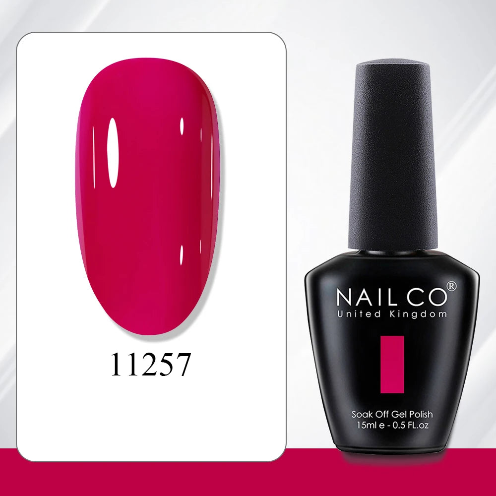 NAILCO 15ml Gel Polish Hema TPO Free Nail Art Semi Permanent UV Varnish Gel Manicure Top Coat Hybrid Gel Glue Nails Supply Ongle