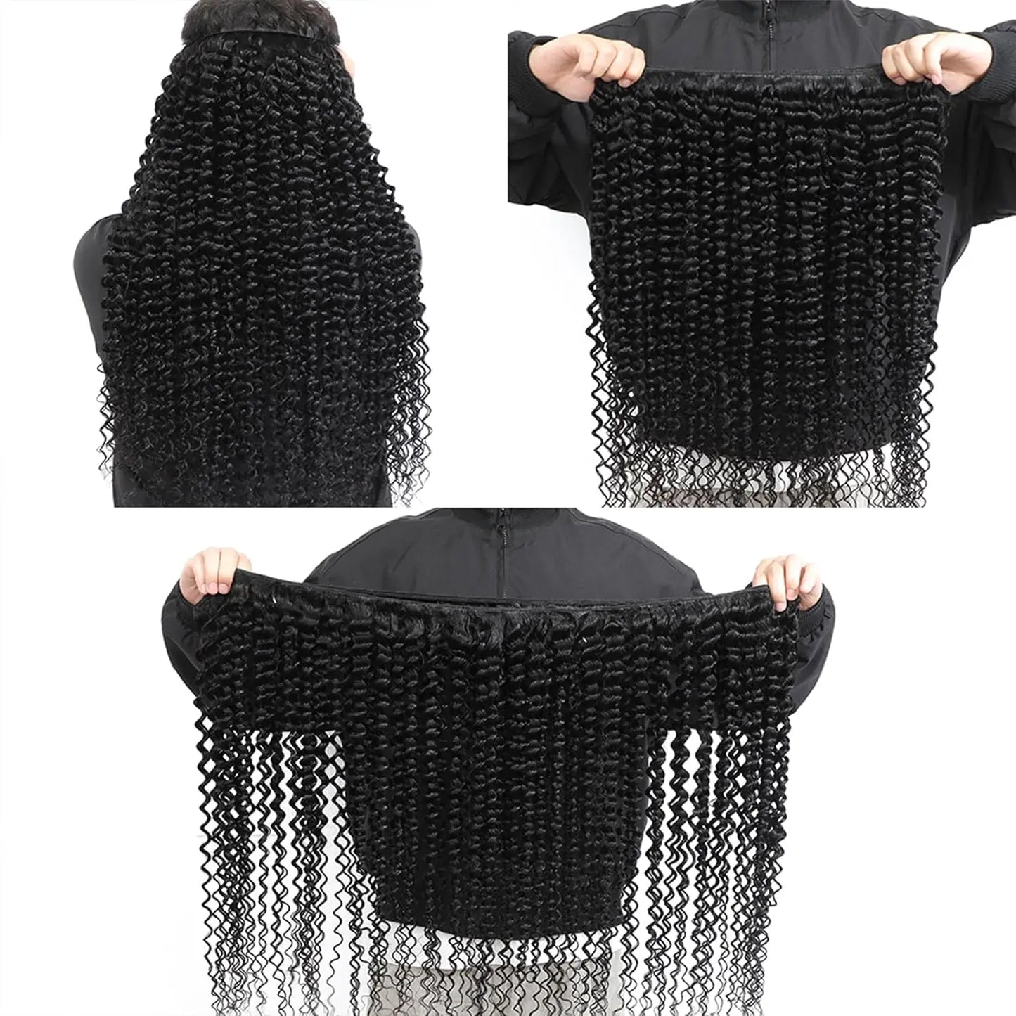 Burmese Curly Bundles Human Hair 18-26 Inch Deep Wave Raw Hair Bundles 100% Unprocessed Double Weft Hair Extensions Weave Water