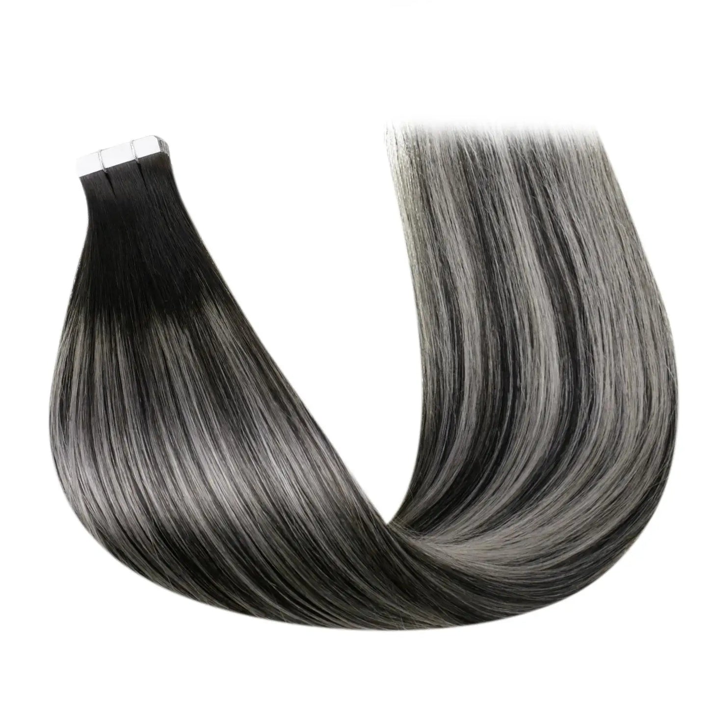 Laavoo Remy Tape in Hair Extensions 100% Real Human Hair Straight Natural 12-24inch 20pcs&40pcs Double Sided PU Skin Weft Hair