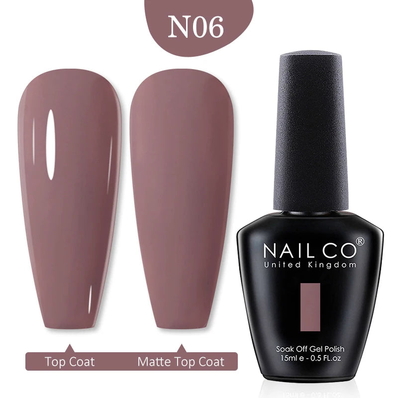NAILCO Red Colors Series 15ML Nail Gel Polish Nail Supplies Semi Permanent For Nail  Art Manicure Soak Off LED UV Hybrid Varnish