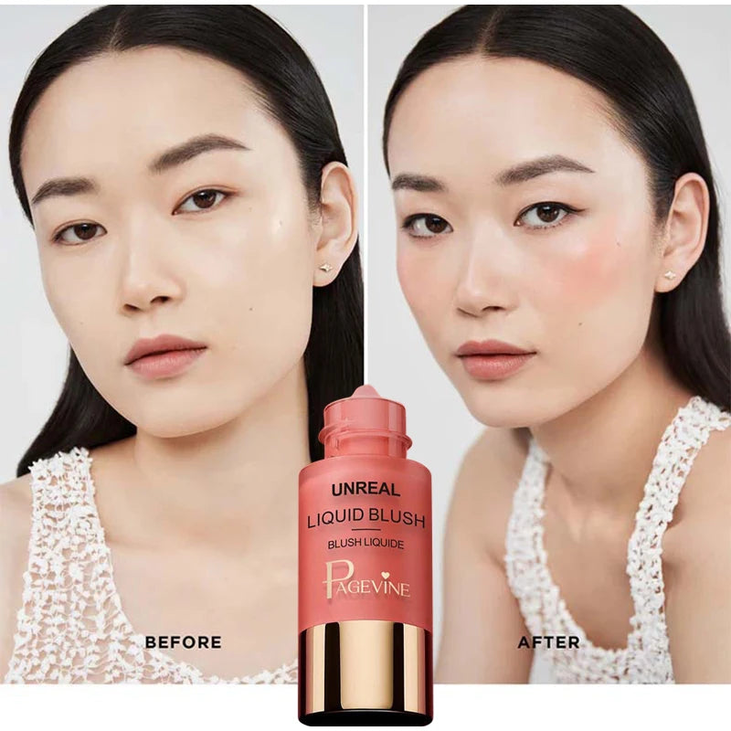 Original Liquid Blush Instantly Hydrating Rouge Face Brightening Blusher Eye Shadow Long-Lasting Cosmetic Ultra Pigmented Makeup
