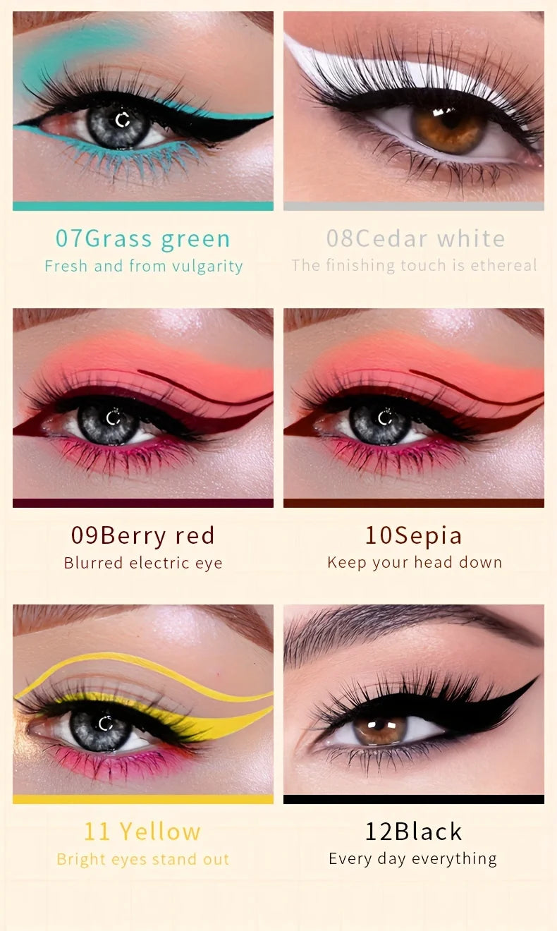 Matte Liquid Eyeliner, Matte Finish, Silky Smooth and Quick-Drying, Long-Lasting, Waterproof and Smudge-Proof,Eye Makeup