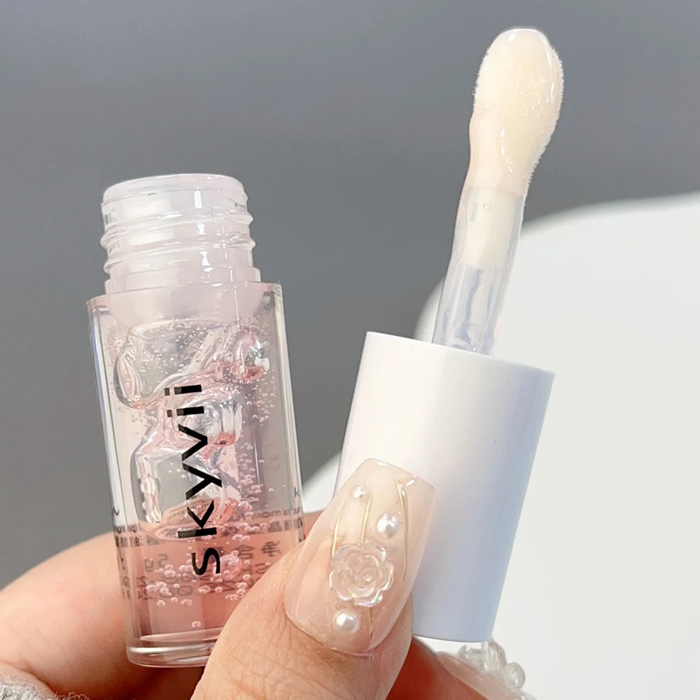 Waterproof Clear Lip Gloss Crystal Jelly Moisturizing Lip Oil Lasting No Sticky Sexy Plumping Lipstick Korean Makeup Cosmetics