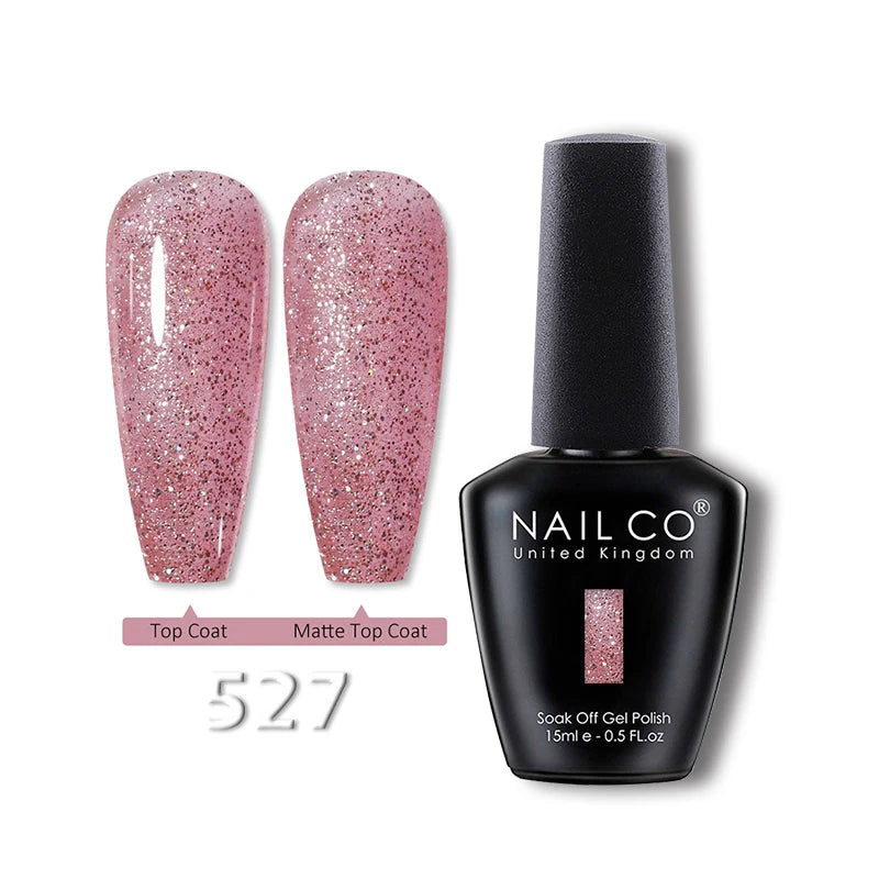 NAILCO 15ml Translucent Gel Nail Polish Semi-permanent Enamels Varnish For UV Nails Art Hybrid LED Nail Gel Transparent Manicure