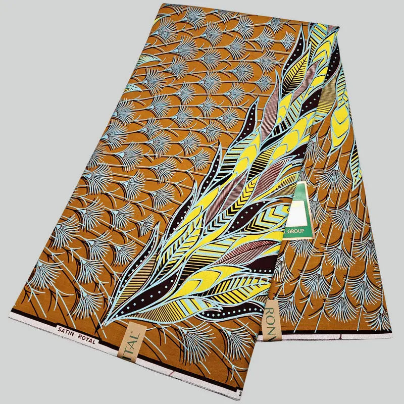 100% cotton wax printed fabric, printing with golden pearl powder, DIY making and sewing clothes, dress, shoes and bag