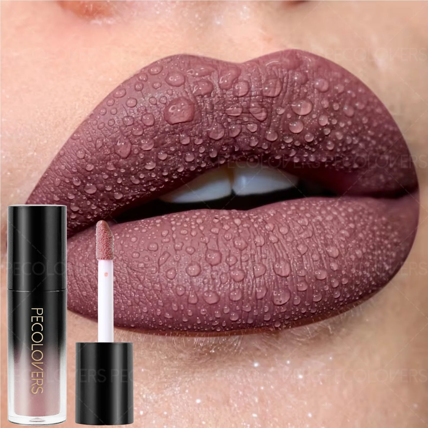Christmas 1PC Matte Velvet Liquid Lipstick - Non-Sticky Waterproof, Ideal Gift