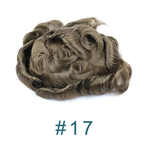 1B20 1B50 Grey Black Hair Breathable Q6 Human Hair Toupee for Men Natural Hairline Bleach Knots Swiss Lace Capillary Prosthesis