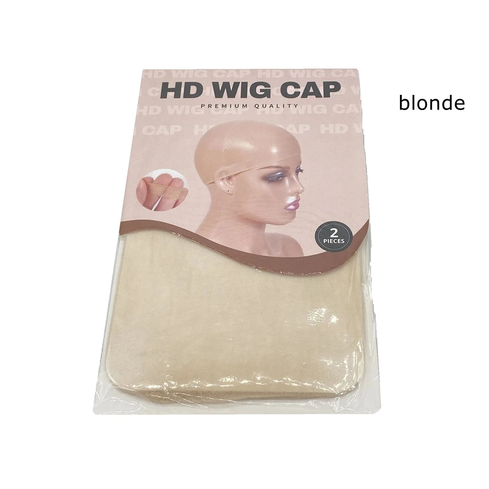 12 Pcs HD Thin Wig Cap Transparent and Invisible Sheer Wig Cap for HD Wigs Wig Accessories