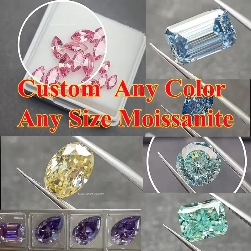 D VVS-VS Lab Grown Diamond Rings For Women S925 Silver Platinum 10k 14k 18k Gold Rings Jewelry For Engagement Wedding With IGI