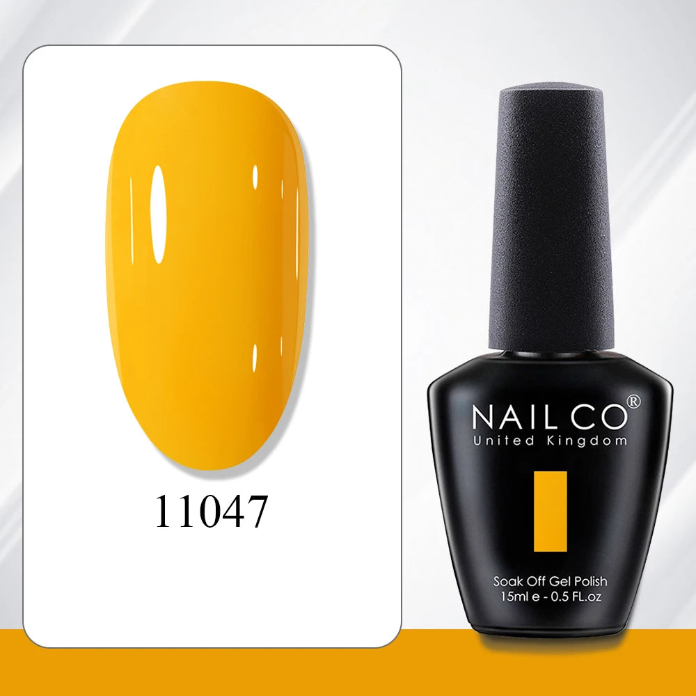 NAILCO 15ml Gel Polish Hema TPO Free Nail Art Semi Permanent UV Varnish Gel Manicure Top Coat Hybrid Gel Glue Nails Supply Ongle