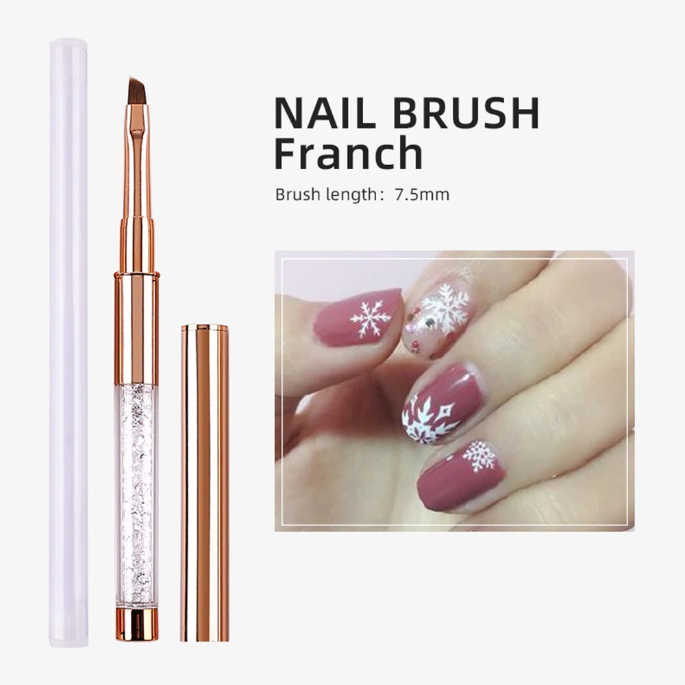 Nail Art Acrylic Liquid Powder Carving UV Gel Extension Builder Painting Brush Lines Liner Drawing Pen Manicure Tool Born Pretty