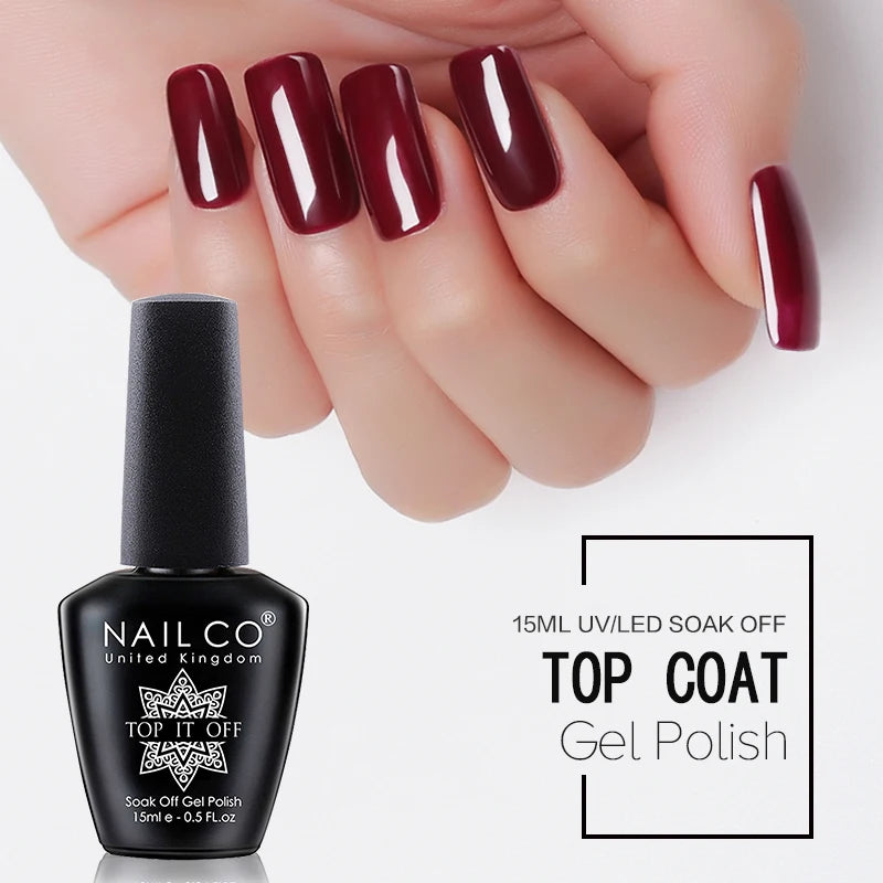 NAILCO Red Colors Series 15ML Nail Gel Polish Nail Supplies Semi Permanent For Nail  Art Manicure Soak Off LED UV Hybrid Varnish