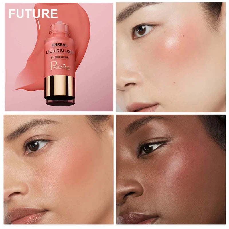 Original Liquid Blush Instantly Hydrating Rouge Face Brightening Blusher Eye Shadow Long-Lasting Cosmetic Ultra Pigmented Makeup