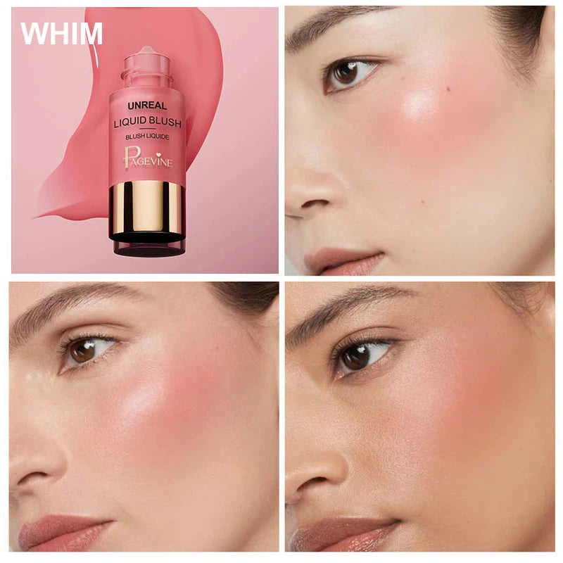 Original Liquid Blush Instantly Hydrating Rouge Face Brightening Blusher Eye Shadow Long-Lasting Cosmetic Ultra Pigmented Makeup