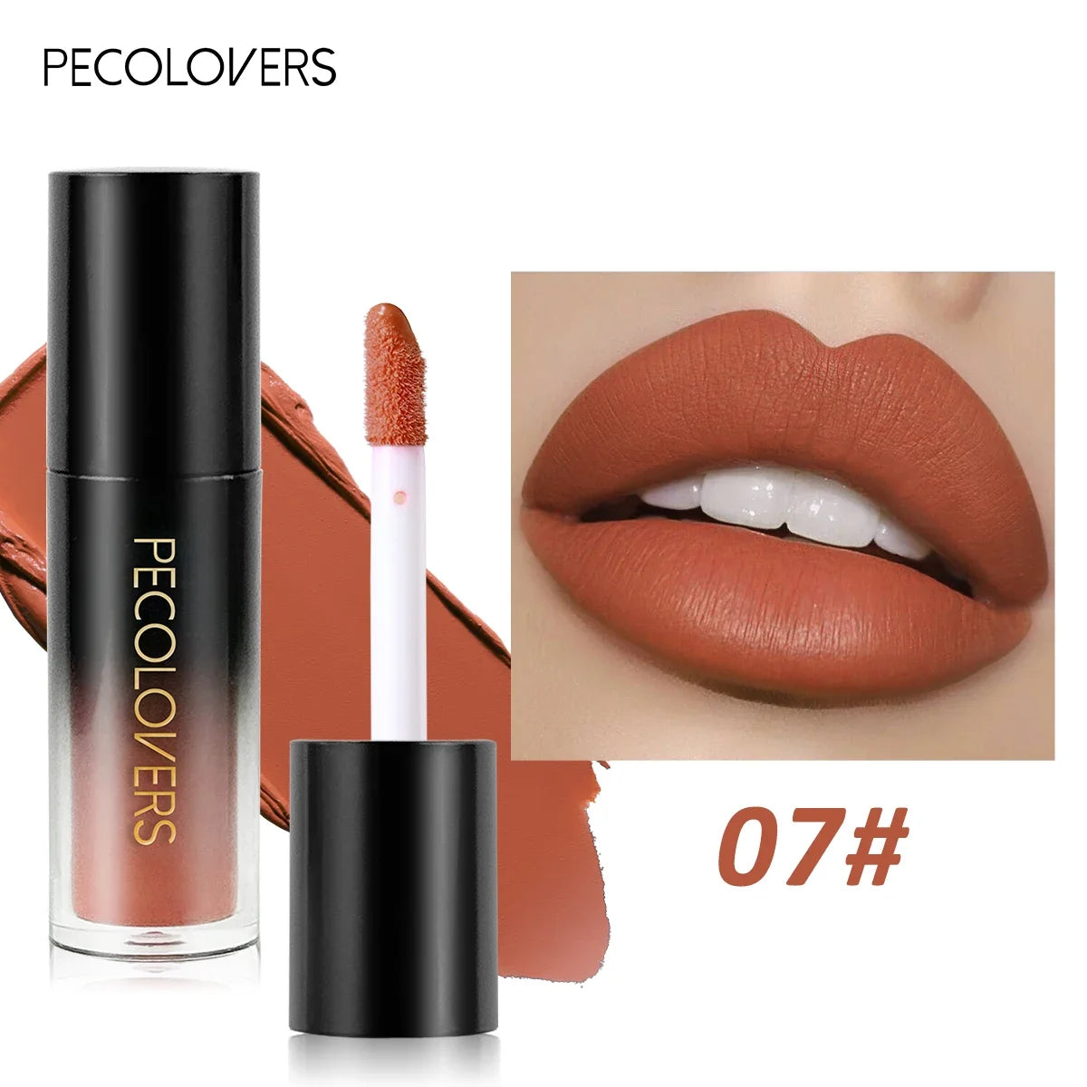 Christmas 1PC Matte Velvet Liquid Lipstick - Non-Sticky Waterproof, Ideal Gift