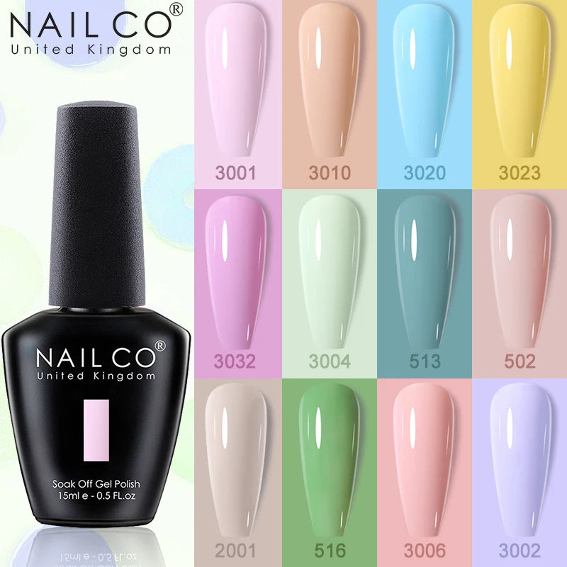 NAILCO 15ml Gel Polish Nail Art Vernis Semi Permanent UV Gel Polish For Manicure Design Hybrid Varnish Summer Nails Products