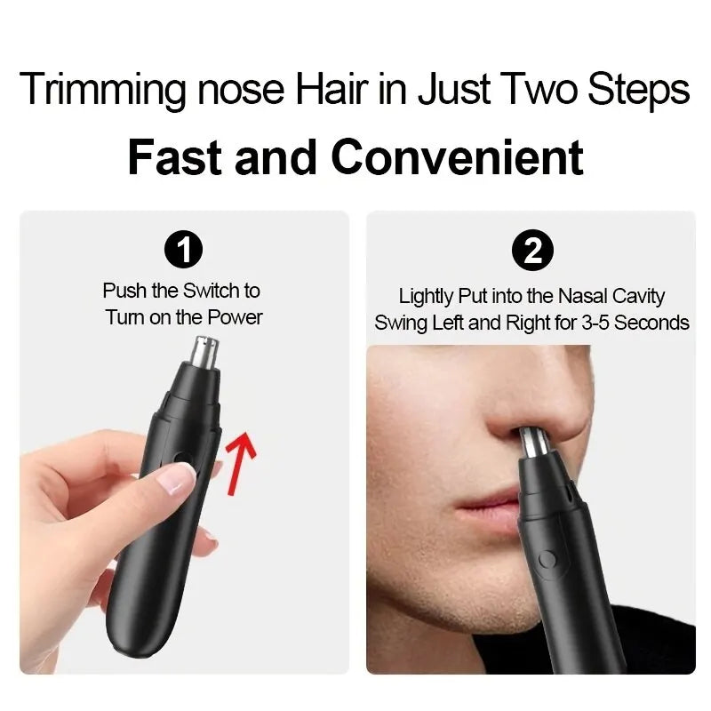 Electric Nose Hair Trimmer Implement Shaver Clipper Men Women Ear Neck Eyebrow Trimmer