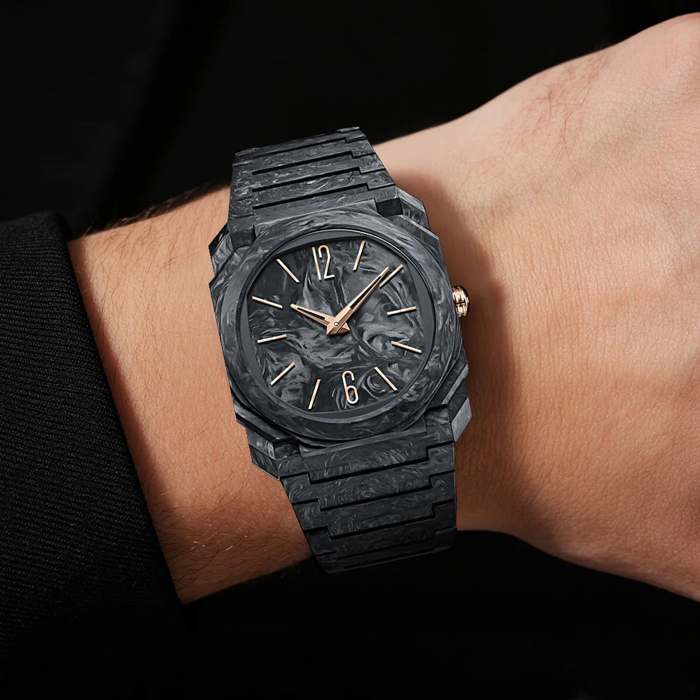 New Trend Ultra-thin Plastic Men's Quartz Watch Large Dial Men's Business Watch Waterproof High-quality Brand Watch