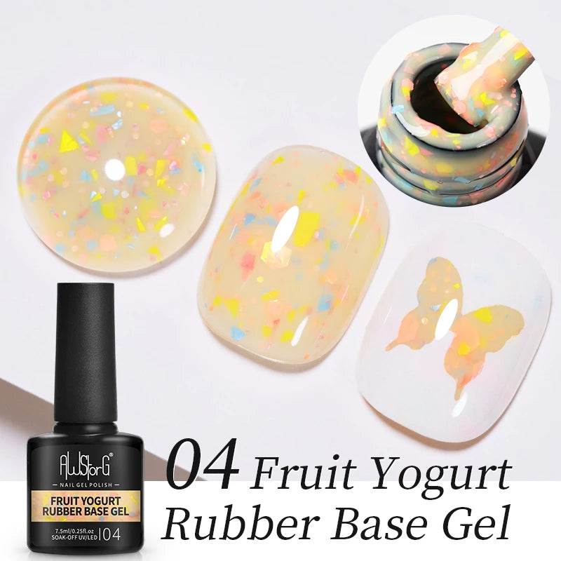 7.5ml Red Glitter Gel Nail Polish Crystal Semi Permanent Soak Off UV Gel Varnish Nail Art Manicure Base Matte Top Coat Vernis