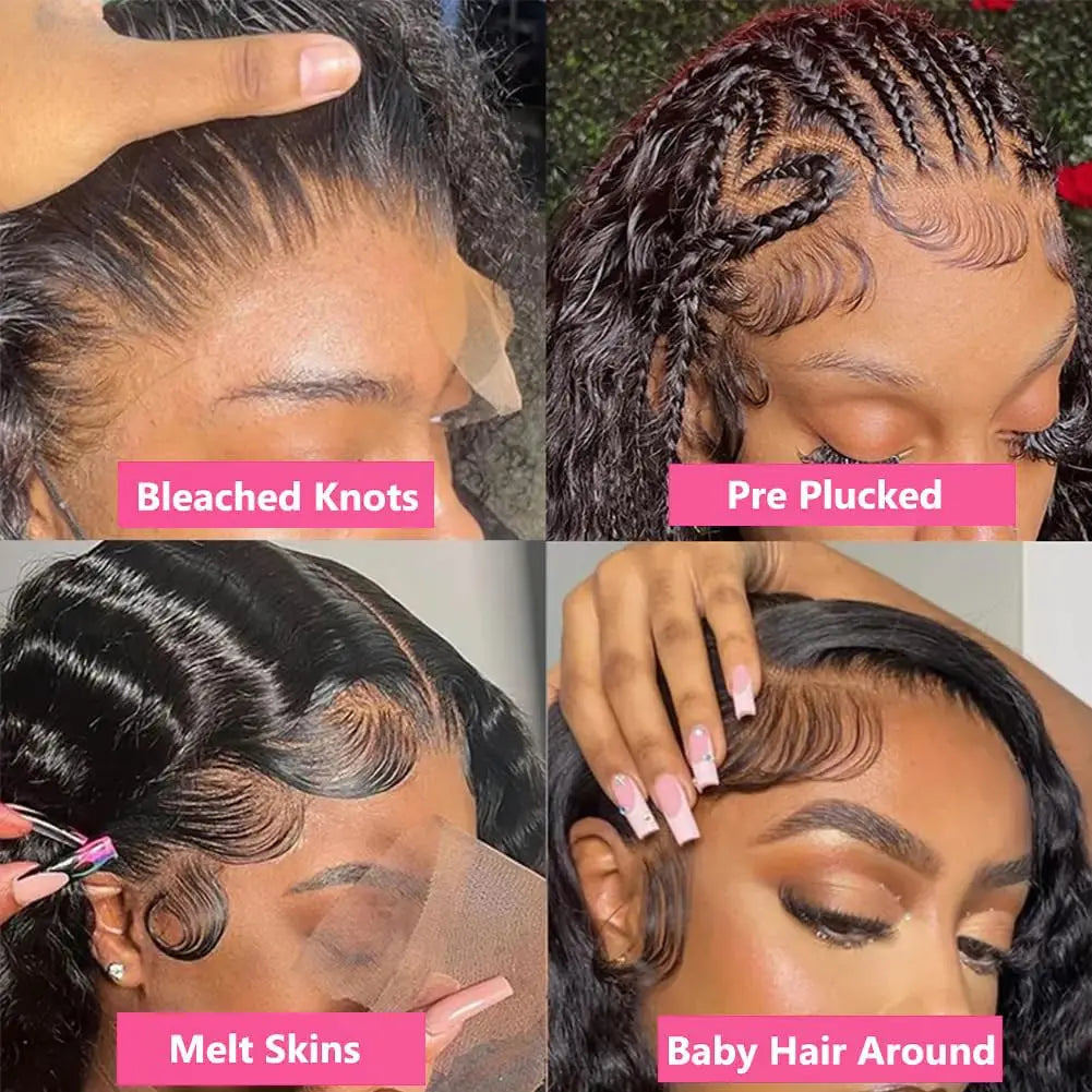 13x6 Human Hair Wig HD Lace Frontal Human Hair Wigs For Women 30 36 Inch Loose Deep Wave Curly Brazilian 13x4 Lace Front Wigs