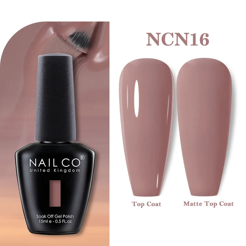 NAILCO 15ML Top coat Base coat Gel nail polish nails art Semi Permanent Lacquer Varnish Hybrid nail supplies for professionals