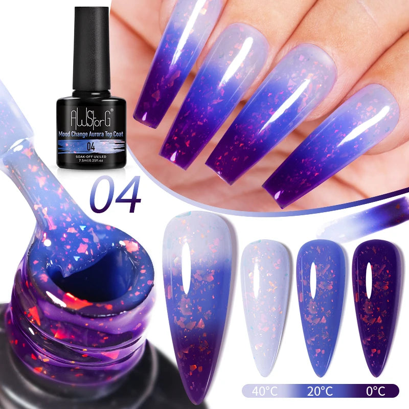 7.5ml Red Glitter Gel Nail Polish Crystal Semi Permanent Soak Off UV Gel Varnish Nail Art Manicure Base Matte Top Coat Vernis