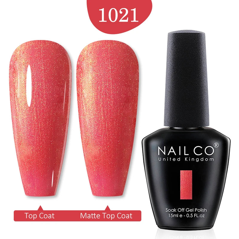 NAILCO Red Colors Series 15ML Nail Gel Polish Nail Supplies Semi Permanent For Nail  Art Manicure Soak Off LED UV Hybrid Varnish