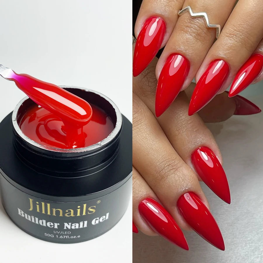 Jillnails 50ml Self Leveling Builder Nail Gel Medium Gel for Nails Extension Building