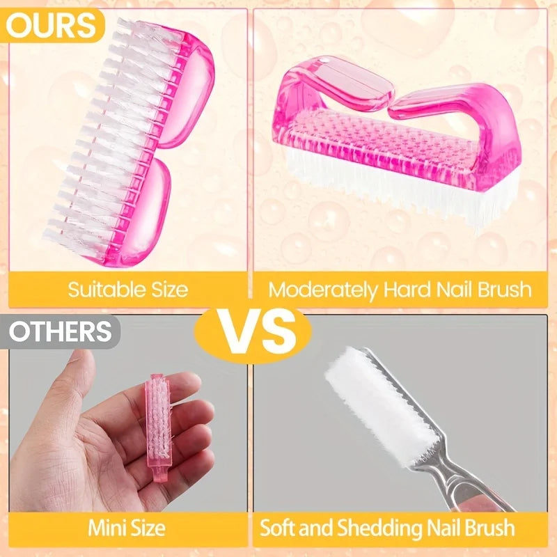 Nail Scrub Brush, Toenail Brush, Nail Brush, Toe Brush, Nail Brush, Nail Brush, Hard Brush, Cleaning Brush, Dust Brush, Manicure Tool, Large Consumption Plastic