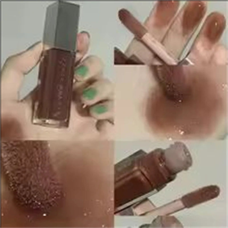 Fenty Beauty Lip Glaze Streamer Powder Single Double Color High Gloss and Fine Face Illuminator Palette Brightening Makeup INS