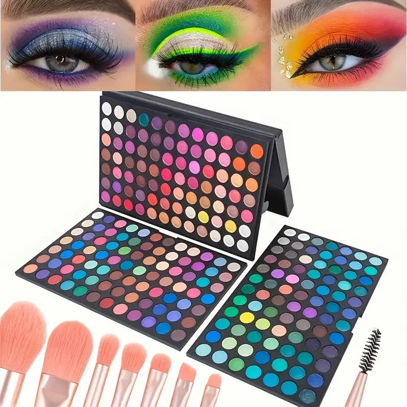 252 Colors EyeShadow Palette Makeup Matte,Shimmer and Metallic Shades Ideal for  All-in-One Eyeshadow Set for versatile Looks