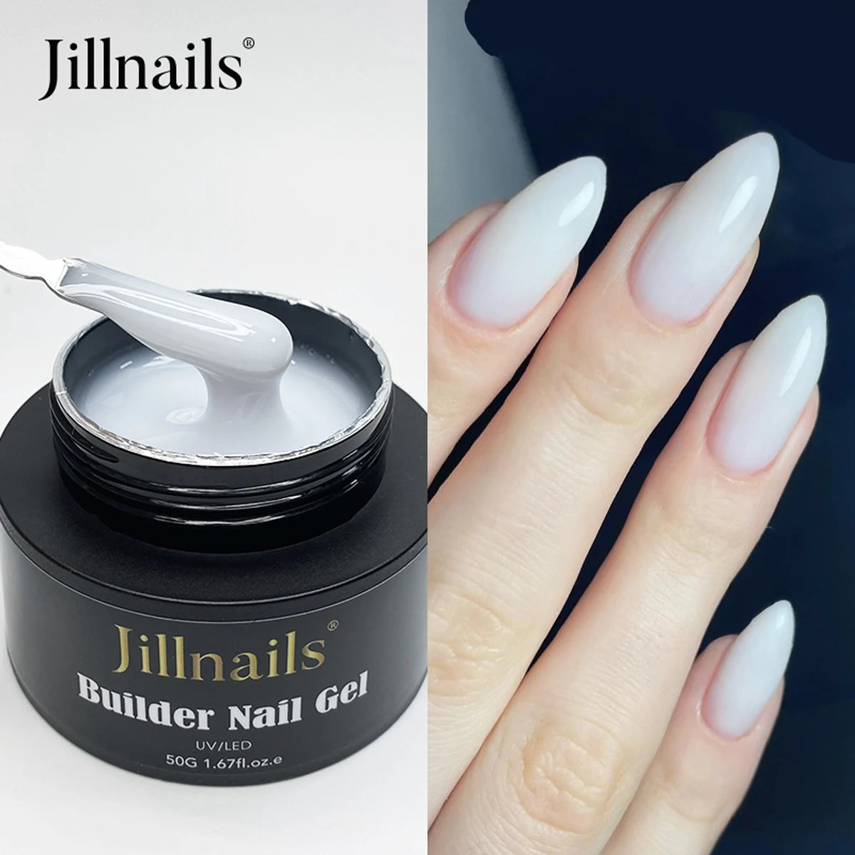 Jillnails 50ml Self Leveling Builder Nail Gel Medium Gel for Nails Extension Building