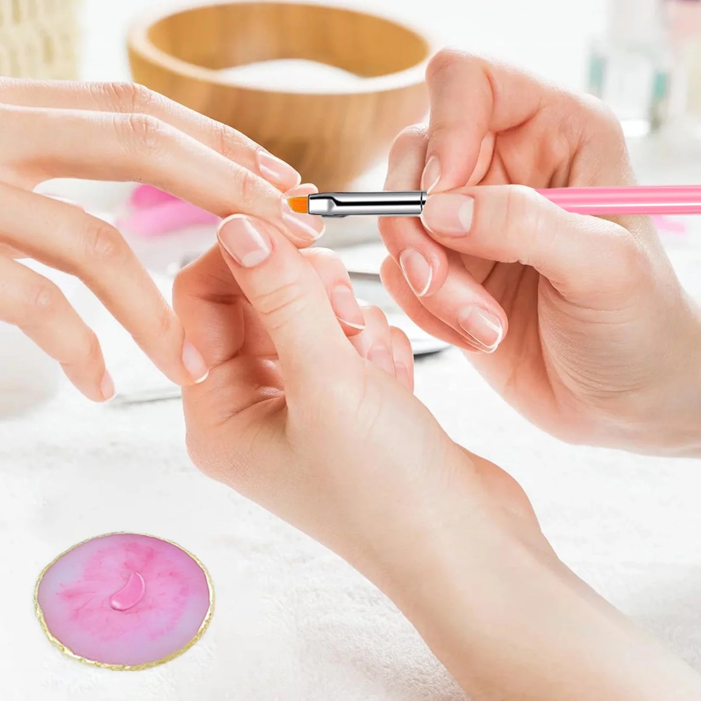 Nail Art Palette Brush Design Tip Painting Drawing Display Carving Dotting Pen Acrylic Gel UV Polish DIY Manicure Set Tools