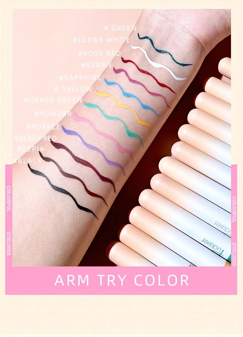 Matte Liquid Eyeliner, Matte Finish, Silky Smooth and Quick-Drying, Long-Lasting, Waterproof and Smudge-Proof,Eye Makeup