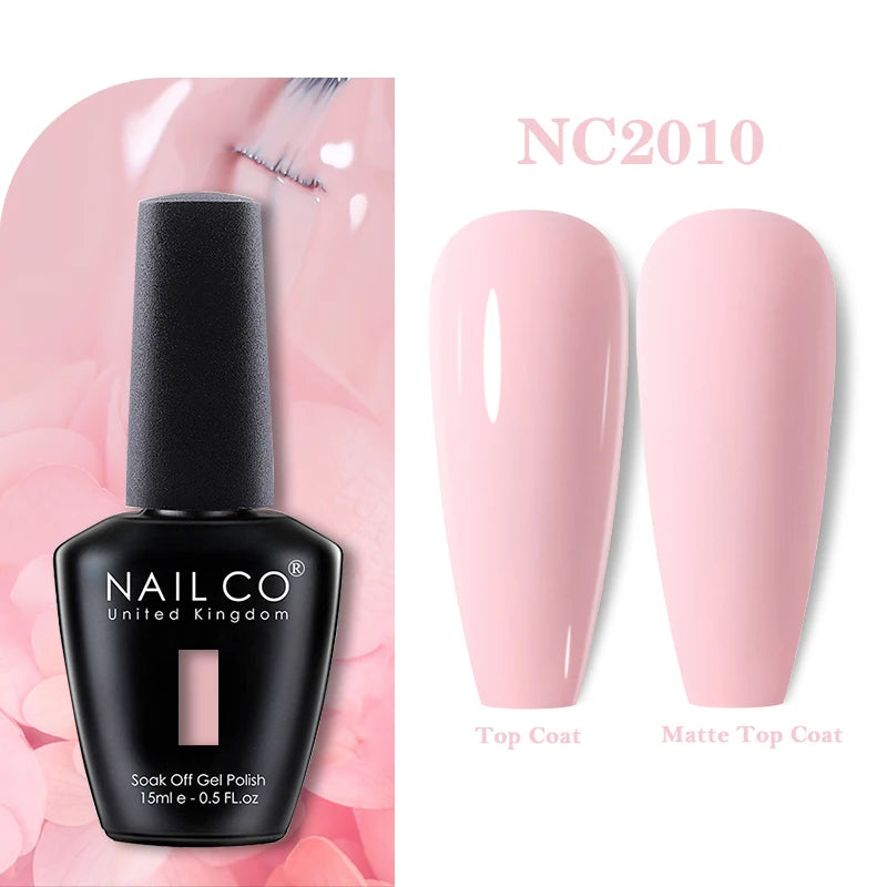 NAILCO 15ML Top coat Base coat Gel nail polish nails art Semi Permanent Lacquer Varnish Hybrid nail supplies for professionals