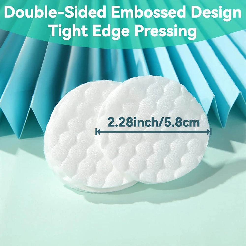 100/200/300/500Pcs/Pack Cotton Rounds Cosmetic Cotton Pads Round Ultra Soft  for Makeup Removal Skin Care Facial Cleaning