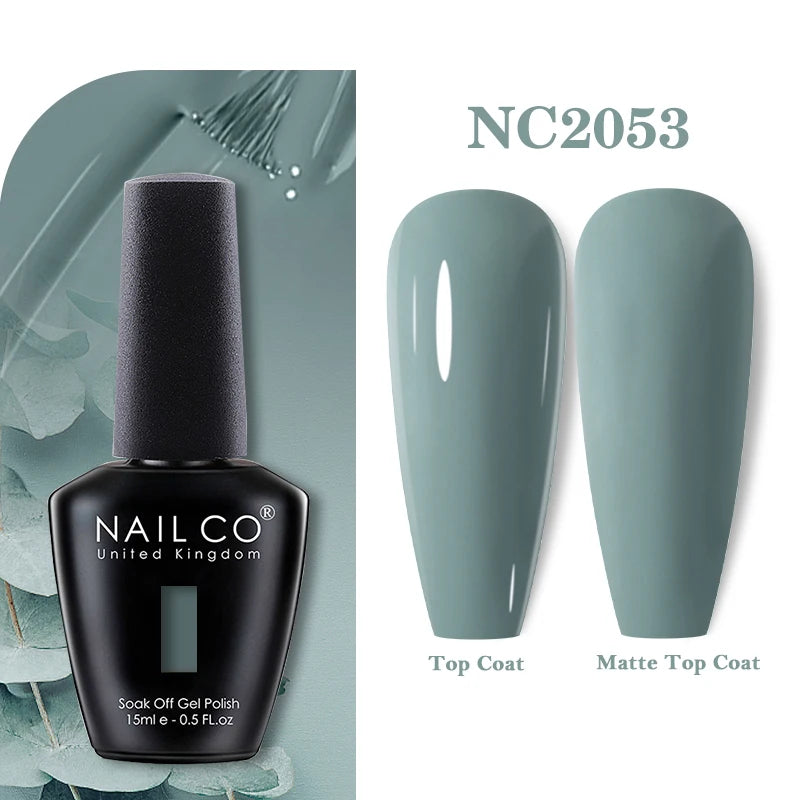 NAILCO 15ML Top coat Base coat Gel nail polish nails art Semi Permanent Lacquer Varnish Hybrid nail supplies for professionals
