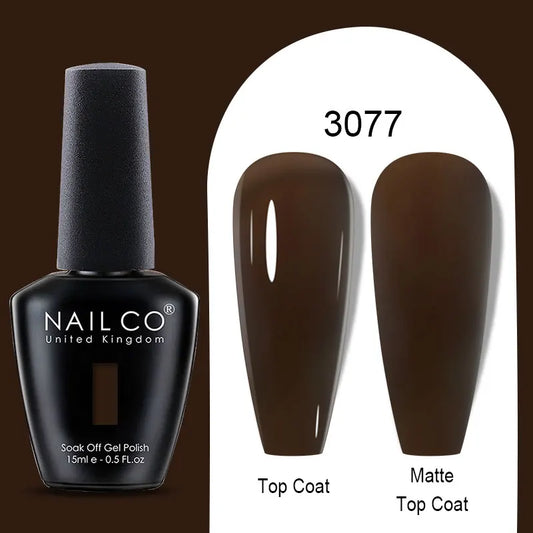 NAILCO 15ml TOP BASE Gel Polish Vernis Semi Permanent UV Varnish Nail Polish For Nails Art Gel Manicure Design Varnish Hybrid