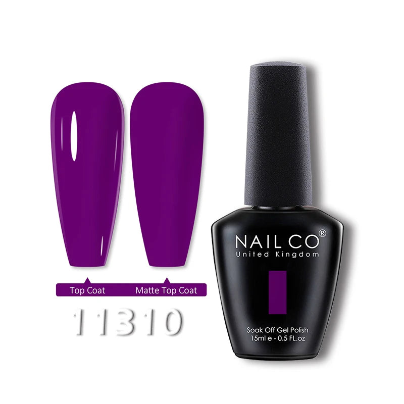 NAILCO 15ml Translucent Gel Nail Polish Semi-permanent Enamels Varnish For UV Nails Art Hybrid LED Nail Gel Transparent Manicure