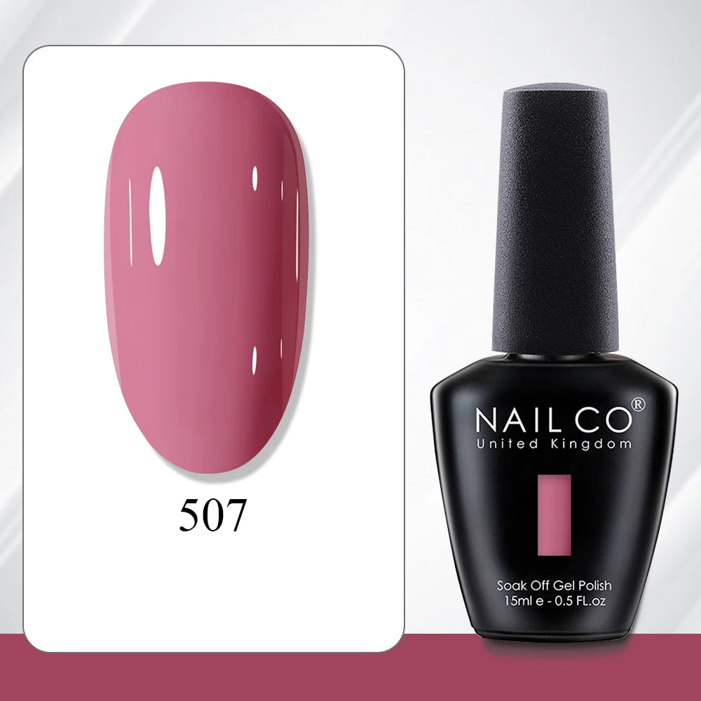 NAILCO 15ml Gel Polish Hema TPO Free Nail Art Semi Permanent UV Varnish Gel Manicure Top Coat Hybrid Gel Glue Nails Supply Ongle