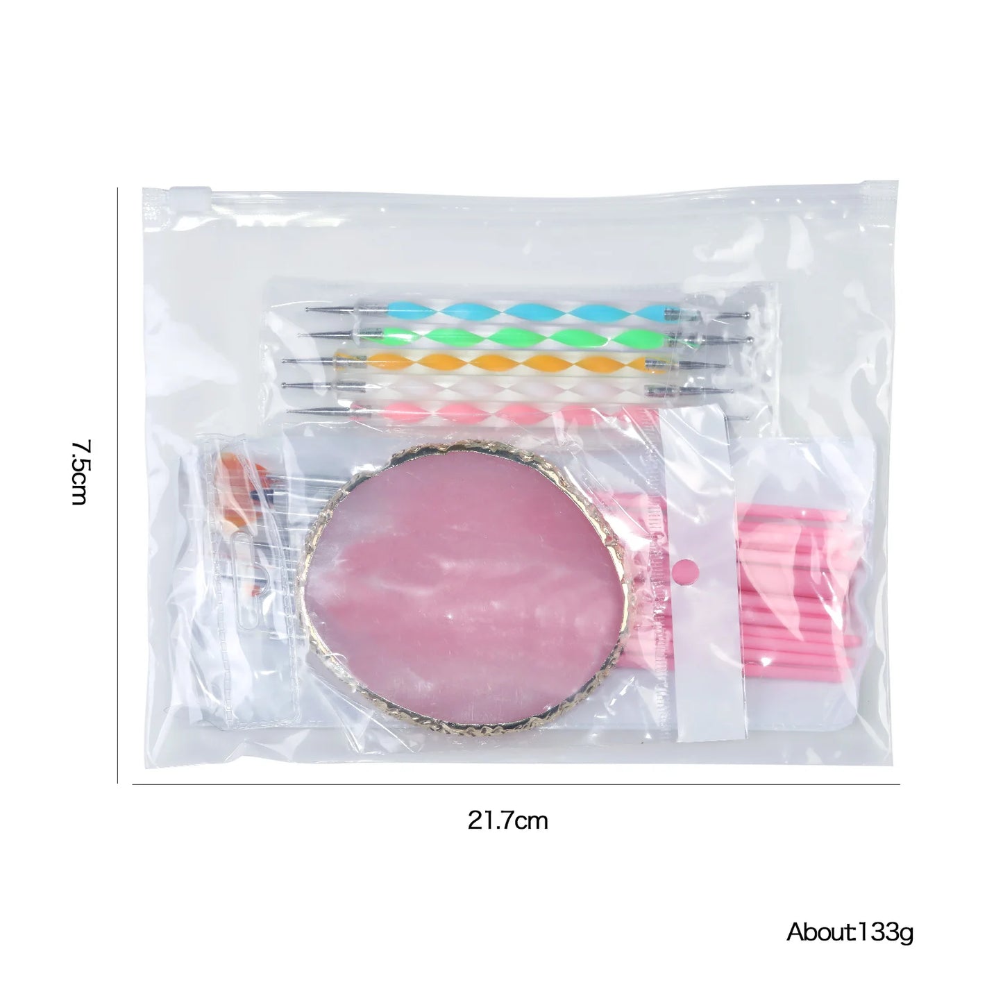 Nail Art Palette Brush Design Tip Painting Drawing Display Carving Dotting Pen Acrylic Gel UV Polish DIY Manicure Set Tools