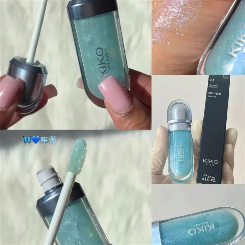 Hot Sales 3D Liquid Lip Glaze Transparent Lip Mirror Lipstick Nourishing Glossy Full Lips Not Fading Milk Tea Bean Paste Makeup